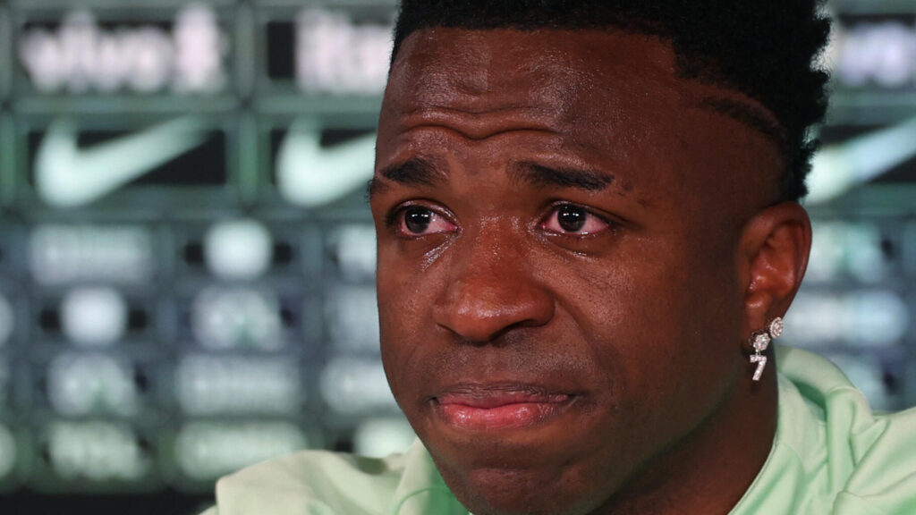 Les larmes de Vinicius Jr, victime de racisme