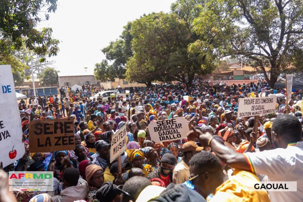 Place des Martyrs de Gaoual : Une mobilisation de taille organisée par l’AFRMD, en faveur du Général Mamadi Doumbouya