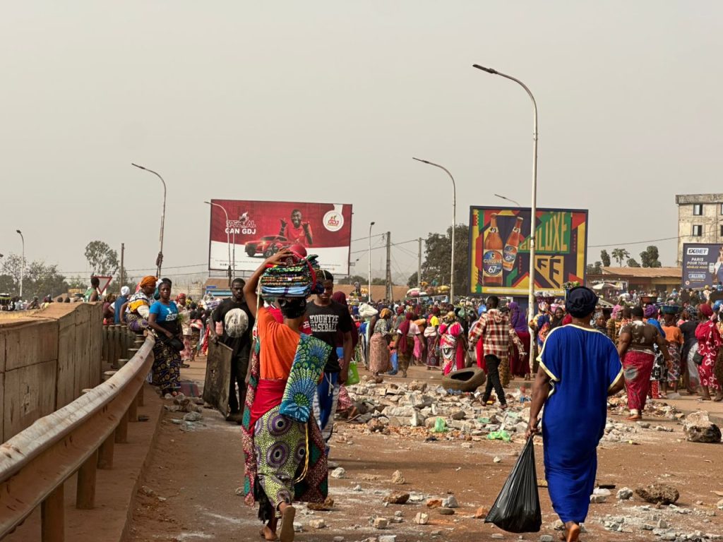 Conakry : tensions au Km 36 après une opération de déguerpissement.