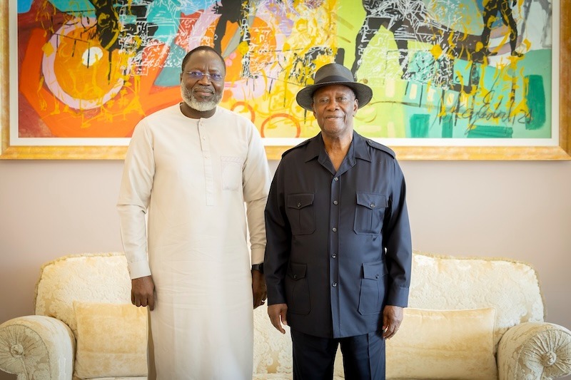 CEDEAO : Omar Alieu Touray fait ses adieux au président ivoirien Alassane Ouattara